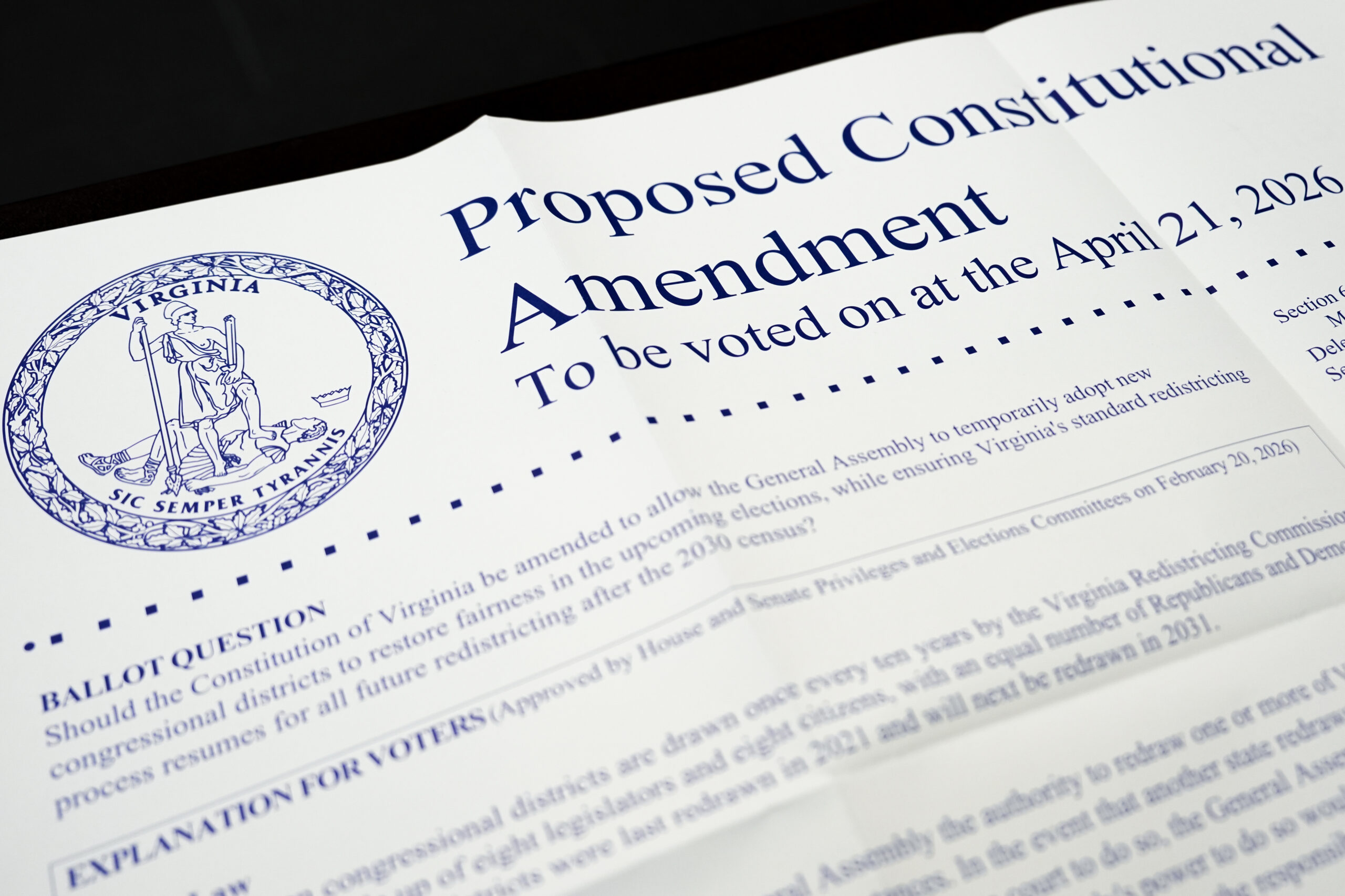 Democrats ask the Supreme Court to halt a Virginia ruling blocking new congressional districts