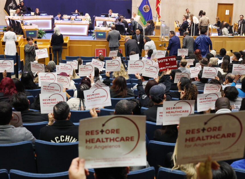 Early returns indicate L.A. County voters have doubts about healthcare sales tax measure