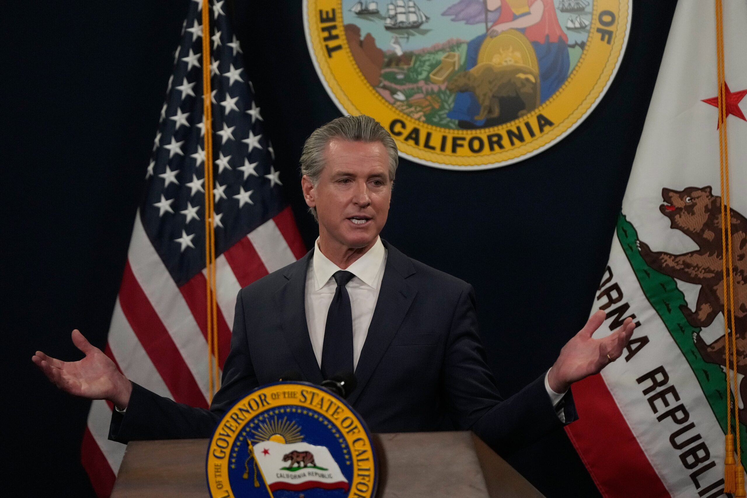 Immigrant rights advocates rally for more state healthcare funding, criticize Newsom
