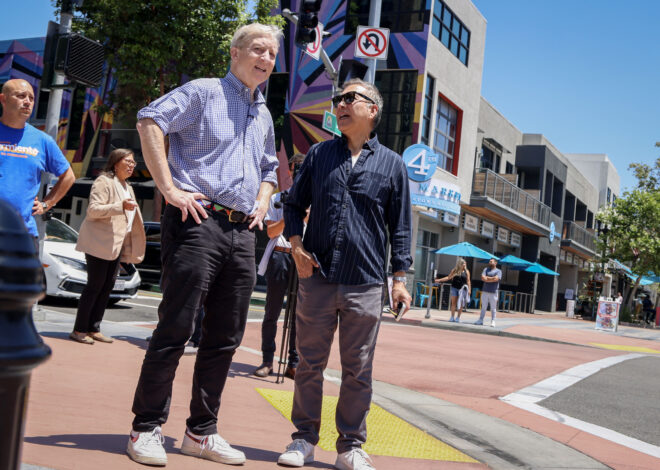 Tom Steyer courts Latinos in Santa Ana. A young voter wonders if it’s just a show