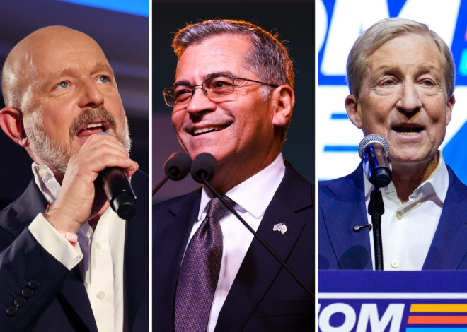 Hilton and Becerra lead California’s unsettled governor’s race; Steyer faces elimination