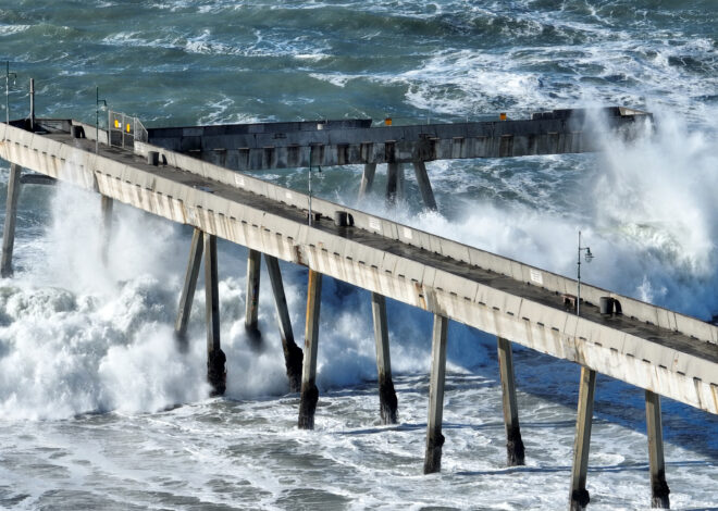 El Niño turns crumbling California pier into climate battleground over what to save — and who pays