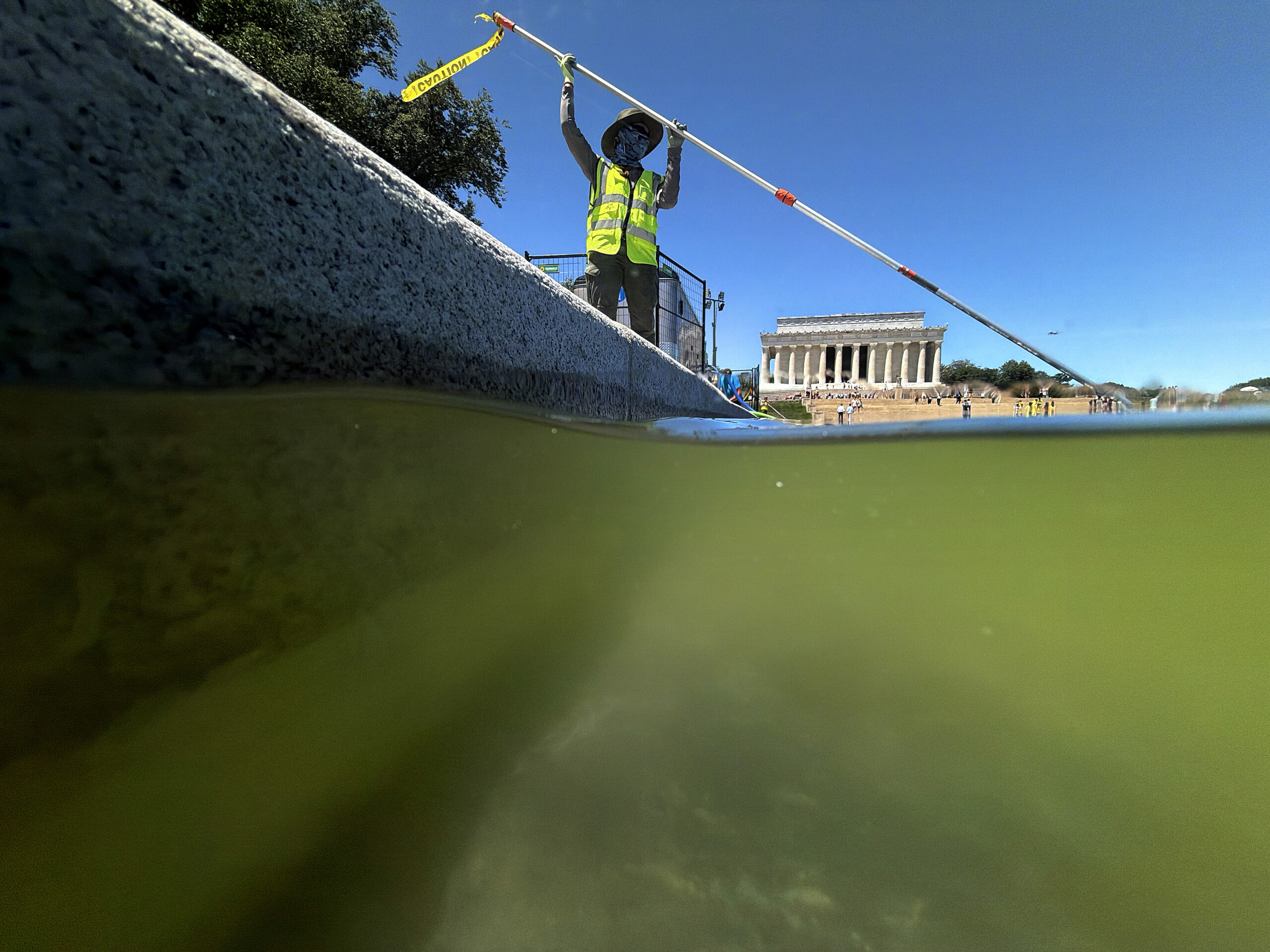 Here’s why the Lincoln Memorial Reflecting Pool went green so fast