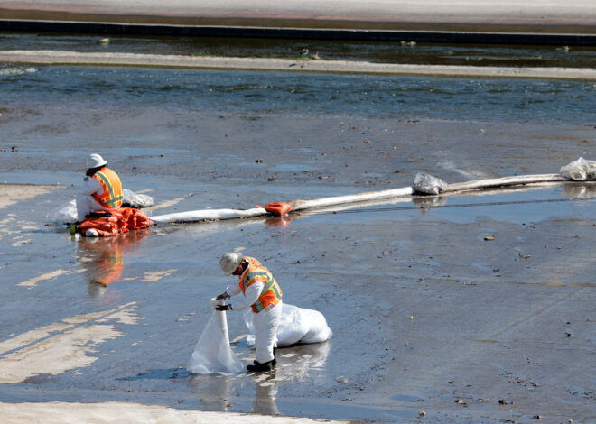 Water from Boyle Heights warehouse fire carries foam into L.A. River, sparks testing