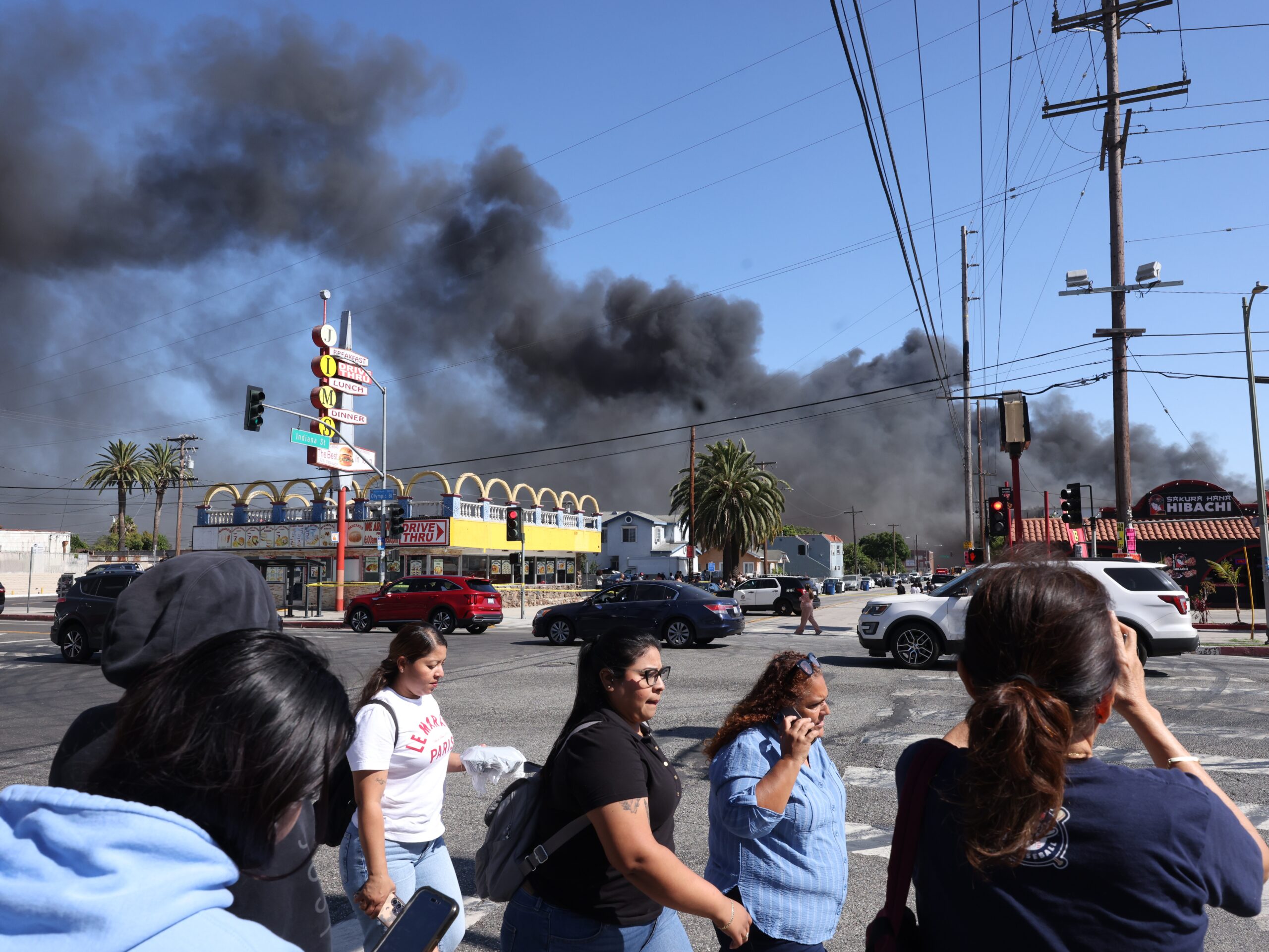 Boyle Heights blaze choked L.A. with astronomical soot pollution