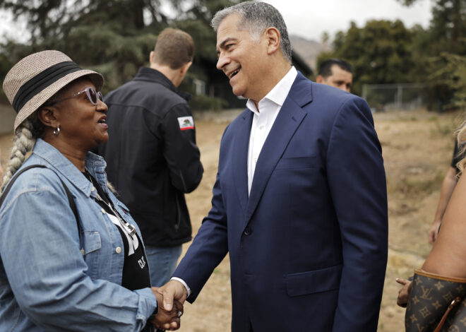 Governor’s race heats up as Becerra meets fire victims, Hilton blames Dems for high cost of living