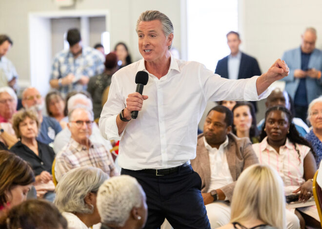 Newsom says he won’t run for president if Harris does