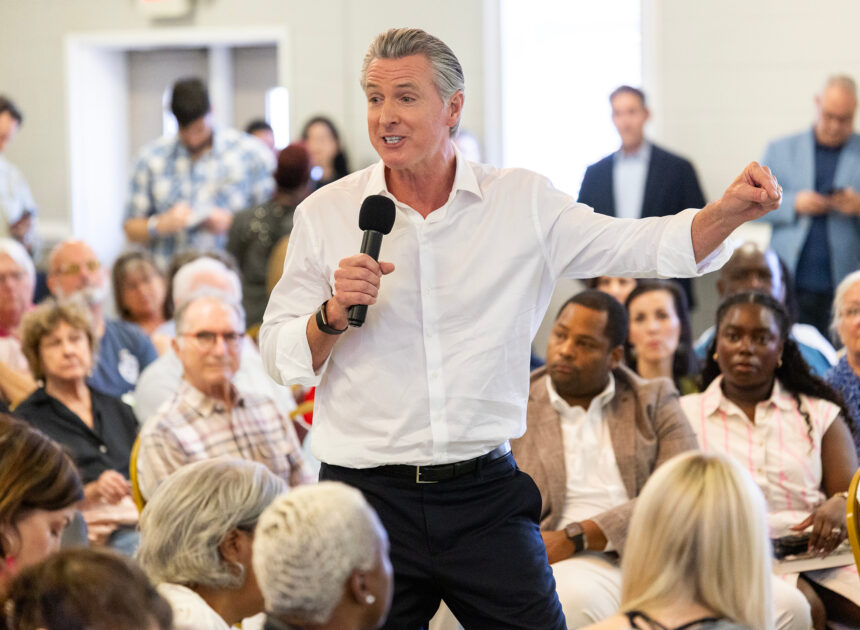 Newsom says he won’t run for president if Harris does