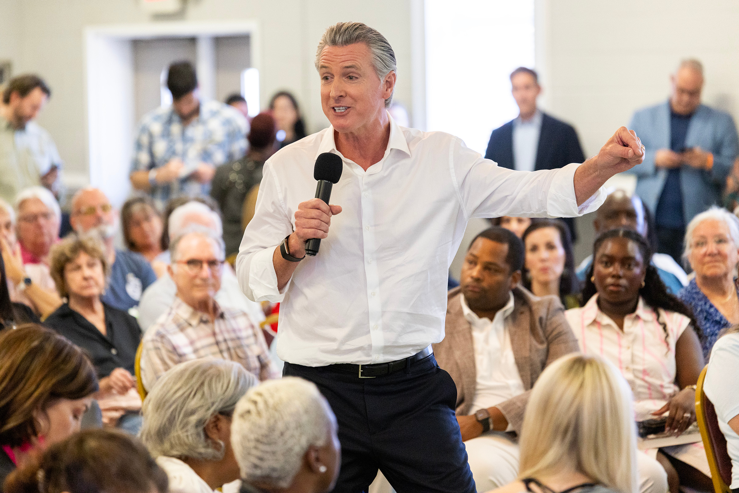 Newsom says he won’t run for president if Harris does